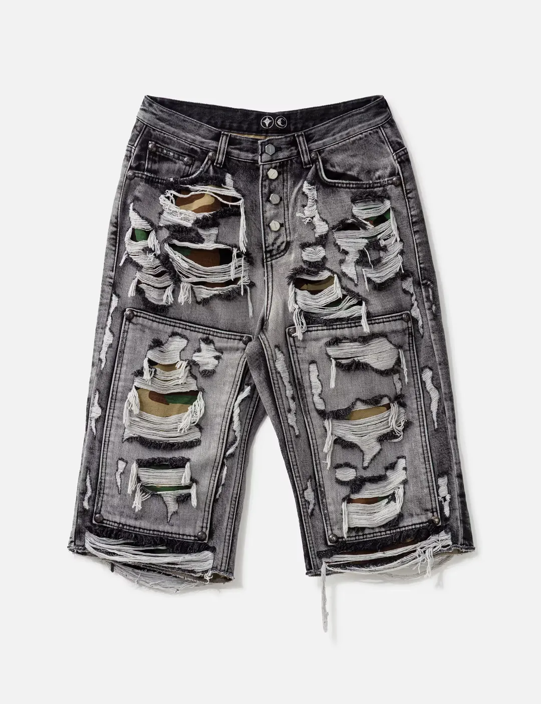 Hell Camo Denim Shorts Hell Camo Denim Shorts