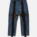 Mohican Leather Denim Pant