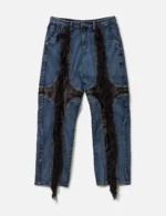 Mohican Leather Denim Pant