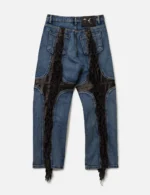 Mohican Leather Denim Pant back