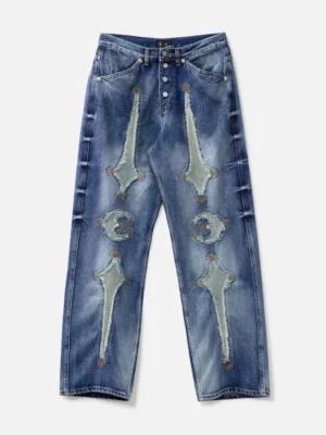TC Bone Leather Denim Pant
