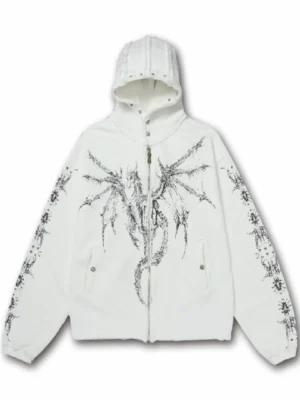 THUG CLUB Dragon Stud Hoodie