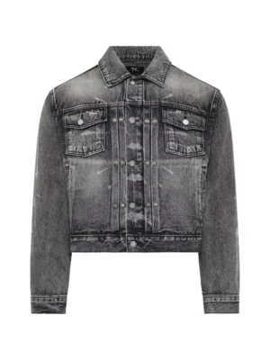 THUG CLUB TC Spine laser denim jacket