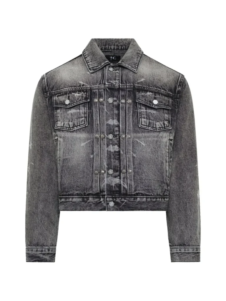THUG CLUB TC Spine laser denim jacket