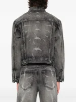 THUG CLUB TC Spine laser denim jacket back