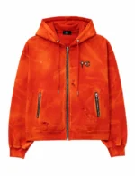 THUG CLUB Two Tone Washed Zip Hoodie