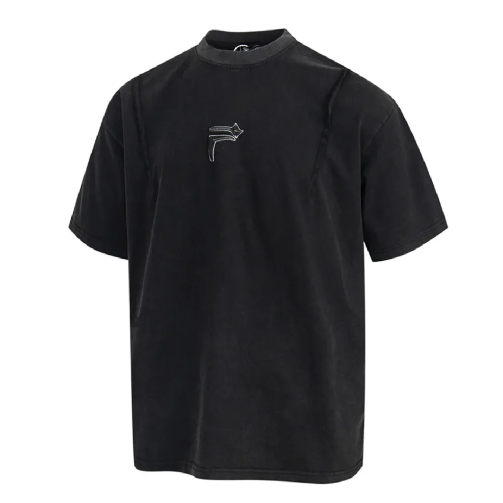 Thug Club Black Distressed T Shirt With Minimalist Design