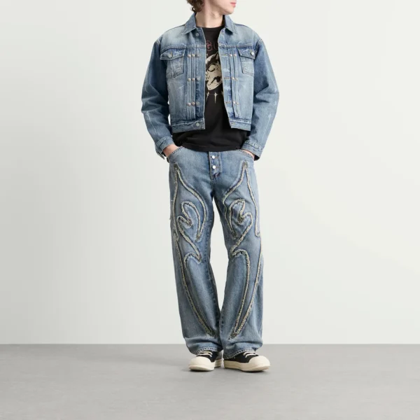 Thug Club Denim Jacket front