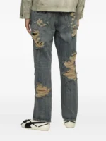 Thug Club distressed studded jeans back